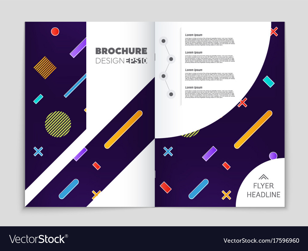 Abstract layout background set for art