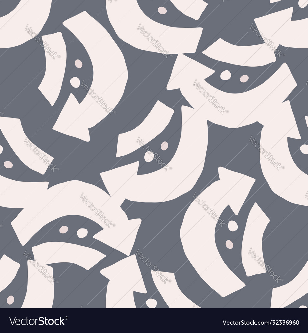 Abstract rotating arrows seamless pattern gray Vector Image Abstract rotating arrows seamless pattern gray