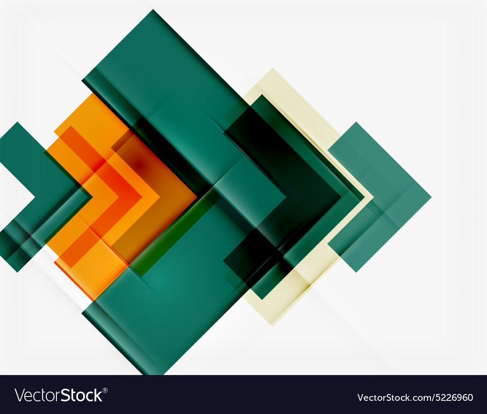 Clean colorful unusual geometric pattern design