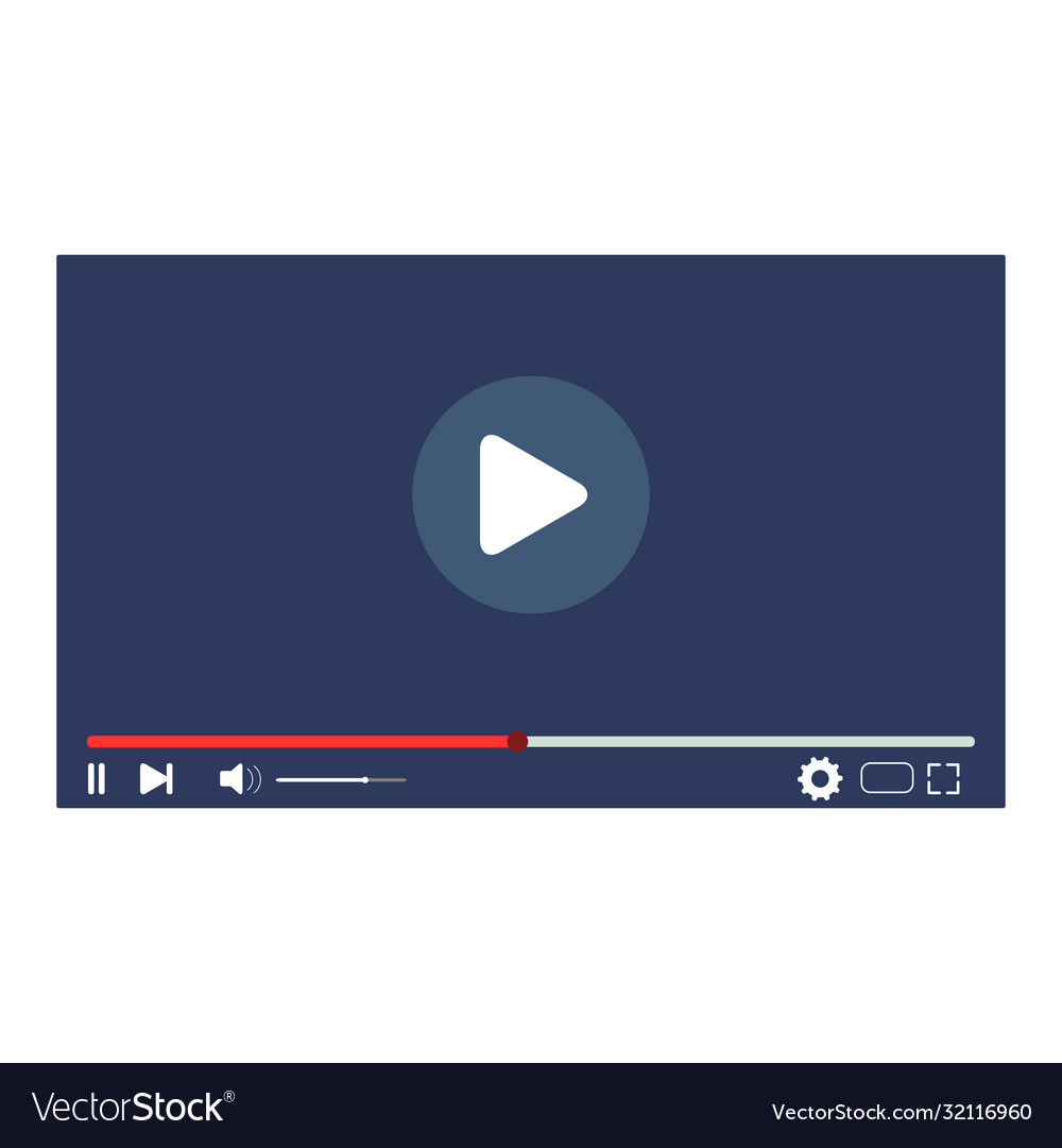 Play video user interface web player for watch