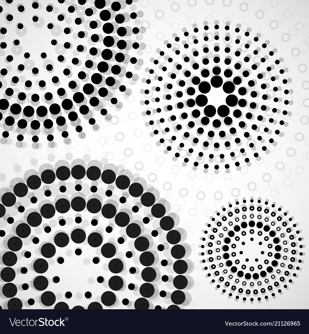 Abstract background with dotted circles