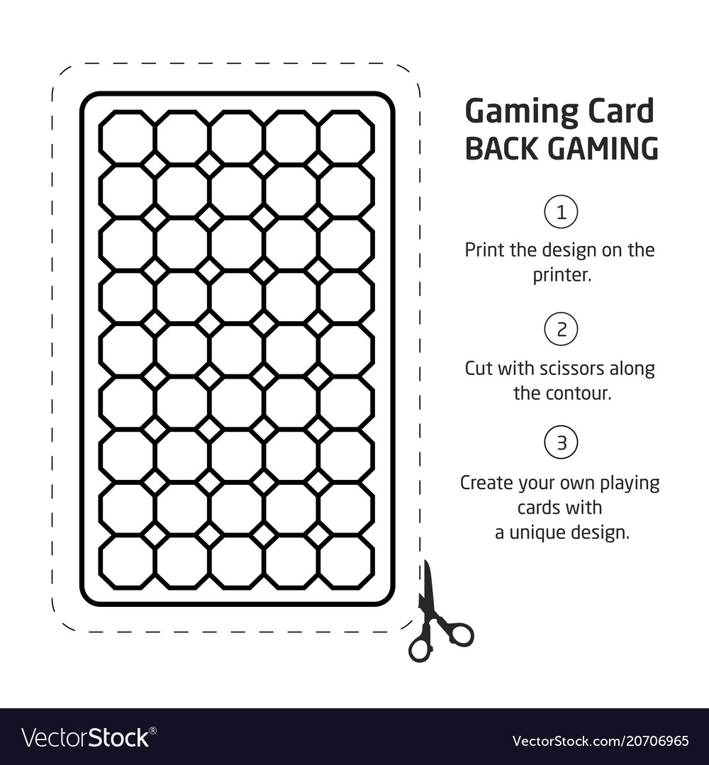 Card back abstract pattern background underside
