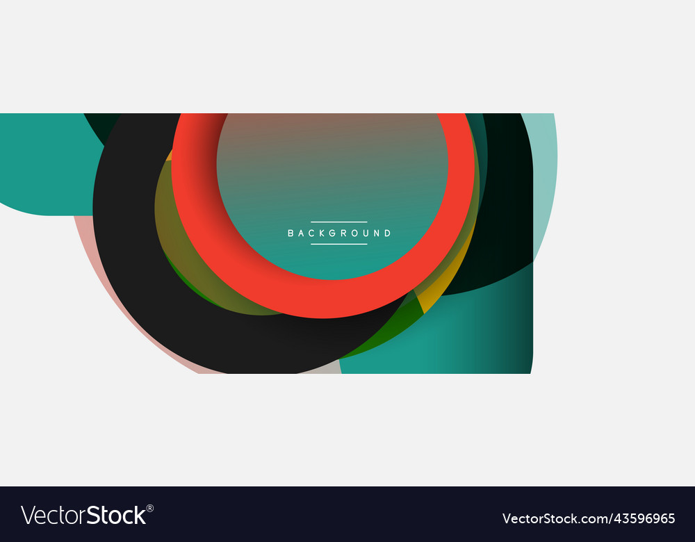 Circle and round shapes abstract background