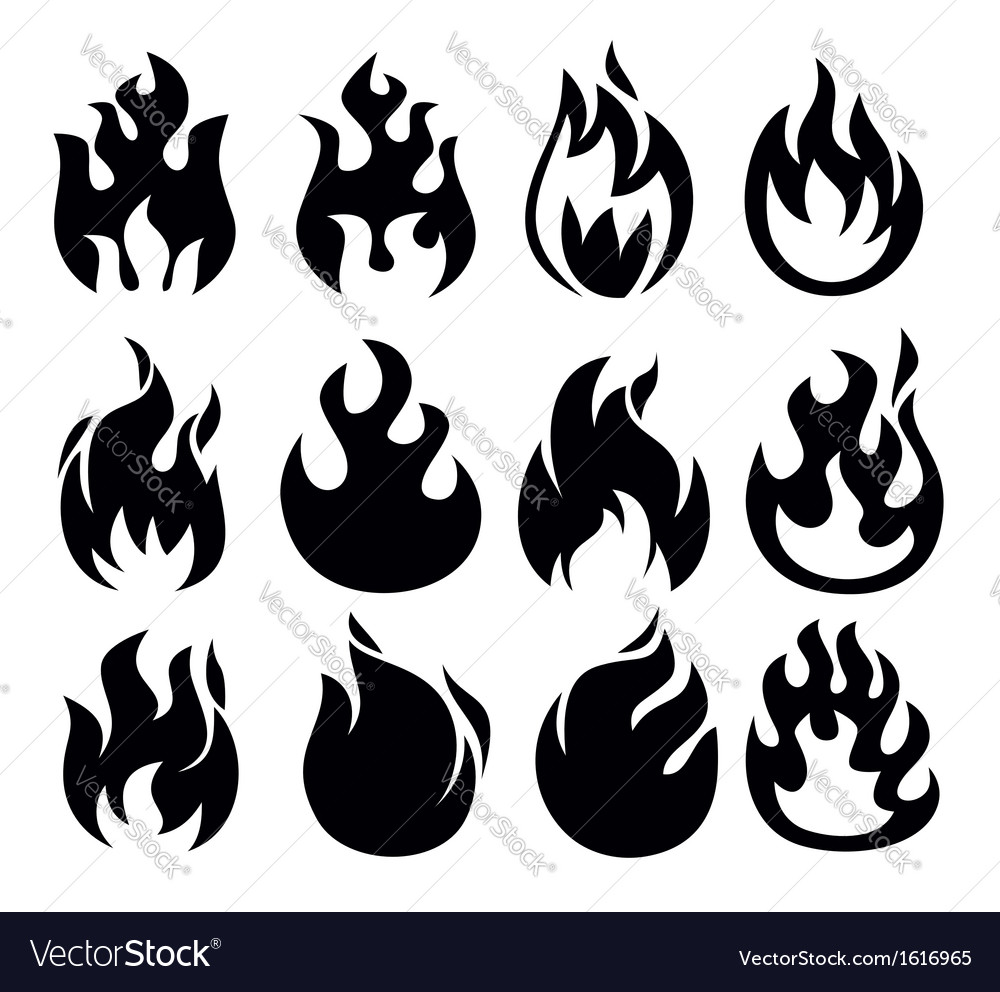 Fire icon Royalty Free Vector Image - VectorStock