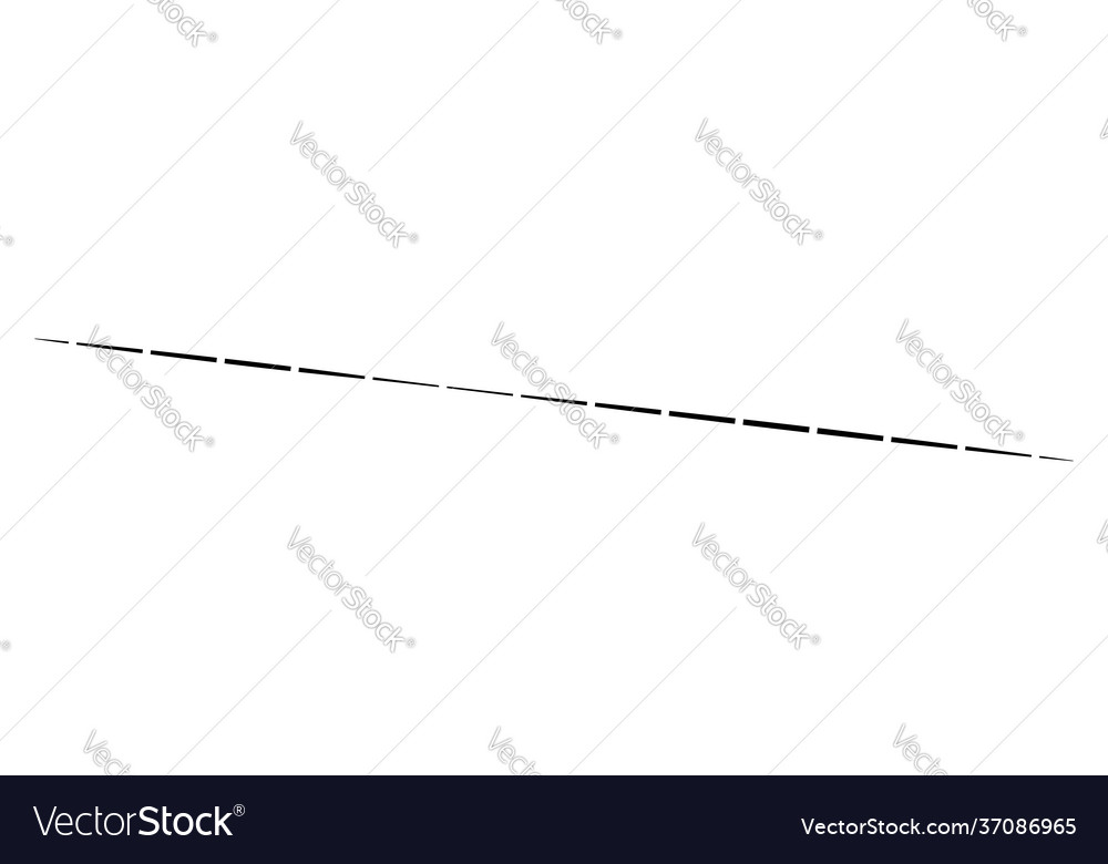 Horizontal gestrichelte Segmentlinien Designform vector image Horizontal gestrichelte Segmentlinien Designform