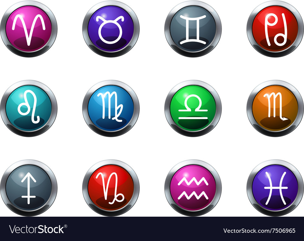 Zodiac Icon Set Royalty Free Vector Image Vectorstock Zodiac Icon Set Royalty Free Vector Image Vectorstock