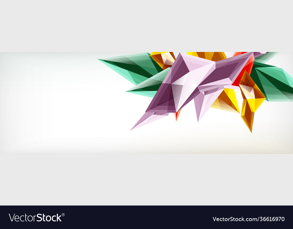 3d triangles and pyramids abstract Vector Image 3d triangles and pyramids abstract