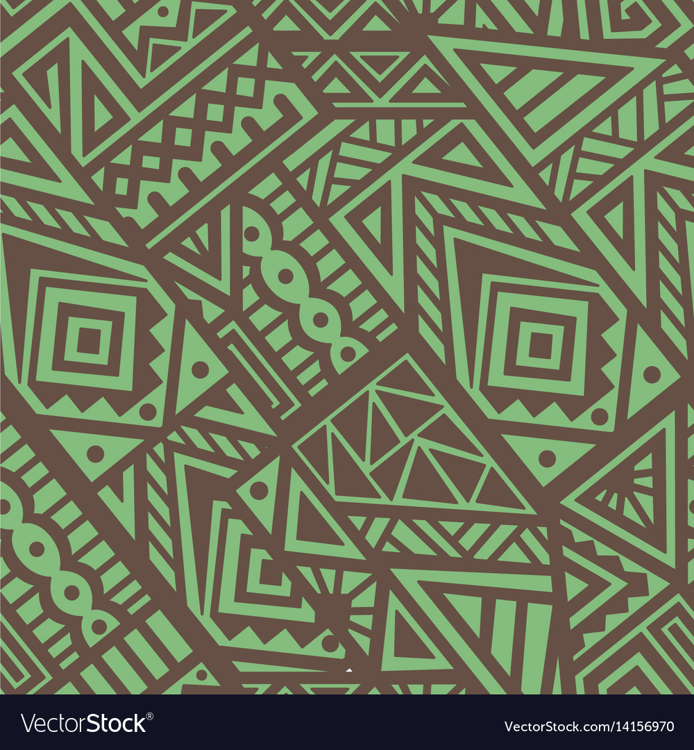 Abstract seamless pattern in ethnic style