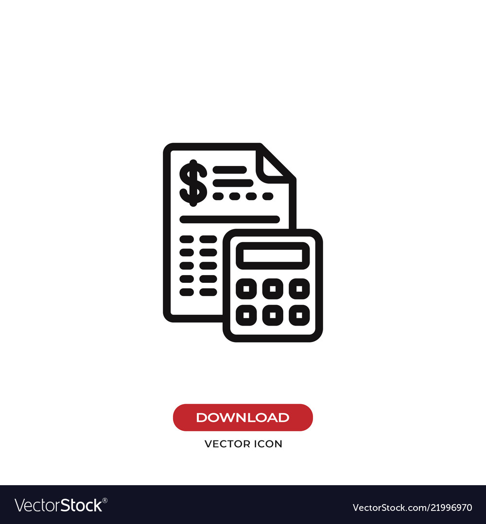 Budget icon Royalty Free Vector Image - VectorStock