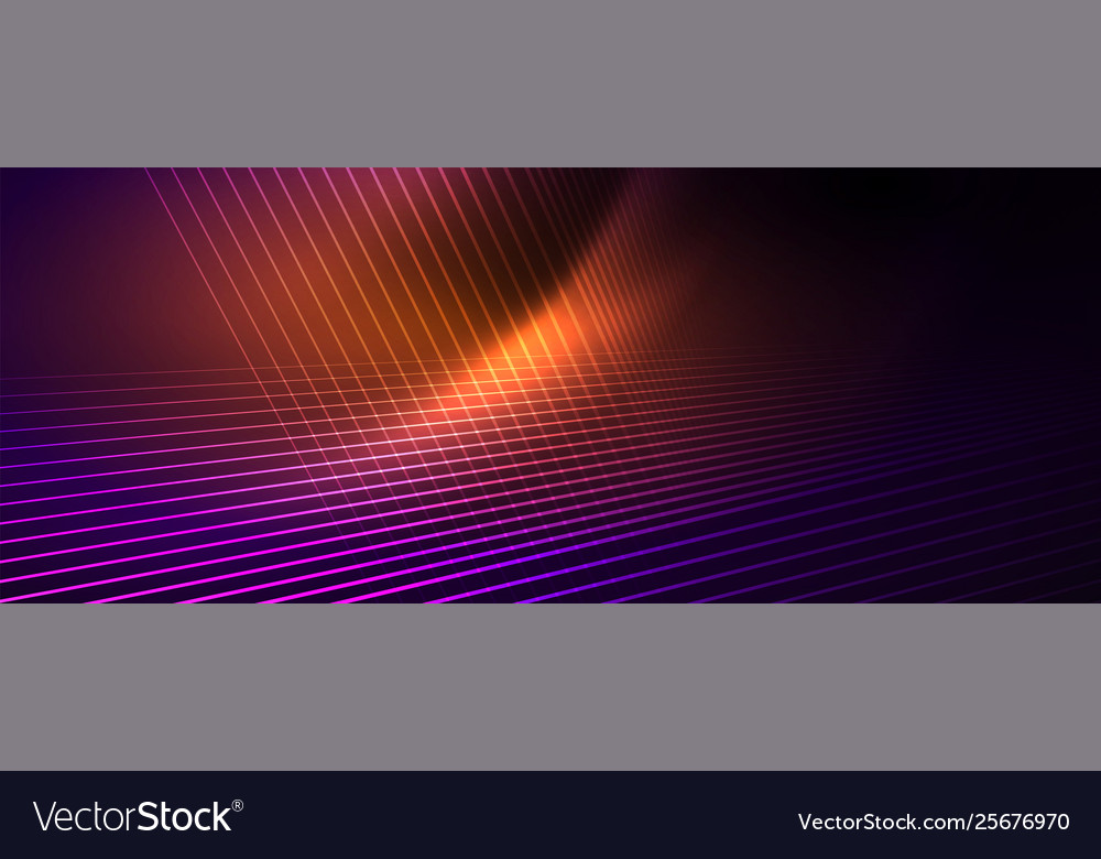 Color light with lines outer space background vector image Color light with lines outer space background