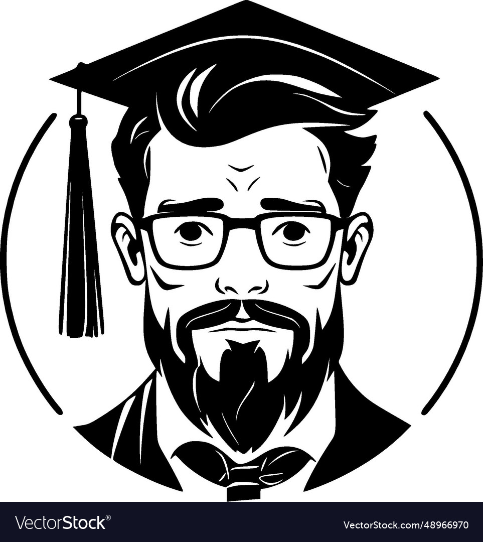 Grad - black and white isolated icon Royalty Free Vector