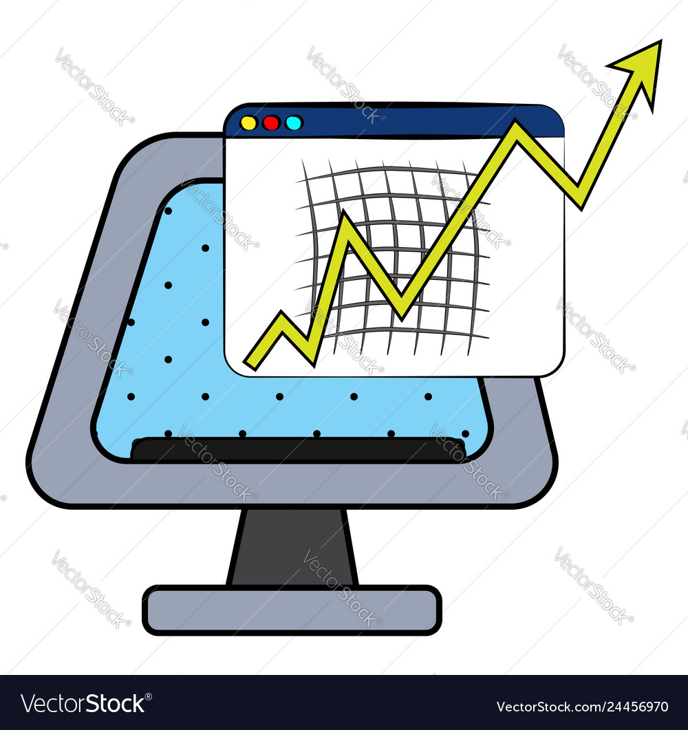 Graph with accelerating growth or color