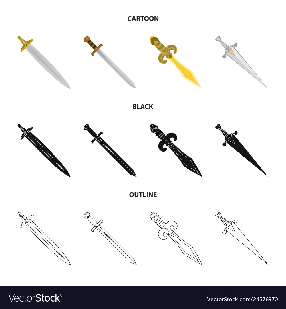 Isolated object of game and armor sign set vector image Isolated object of game and armor sign set