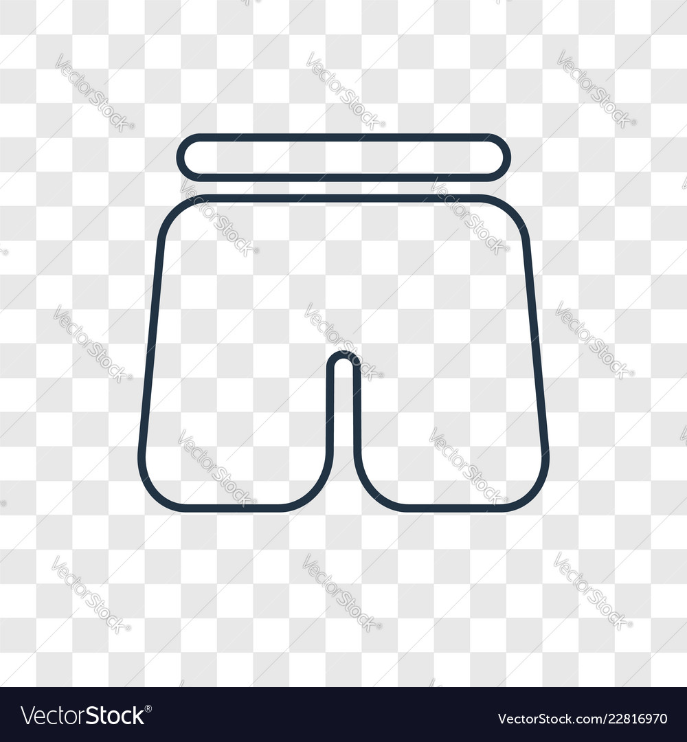 Swimsuit concept linear icon isolated