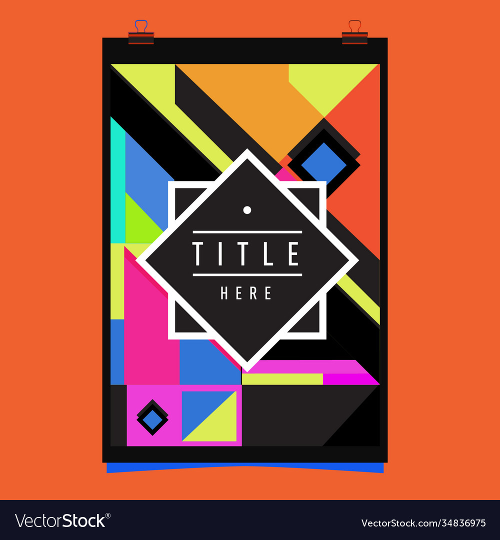 Abstract colorful geometric pattern background Vector Image Abstract colorful geometric pattern background