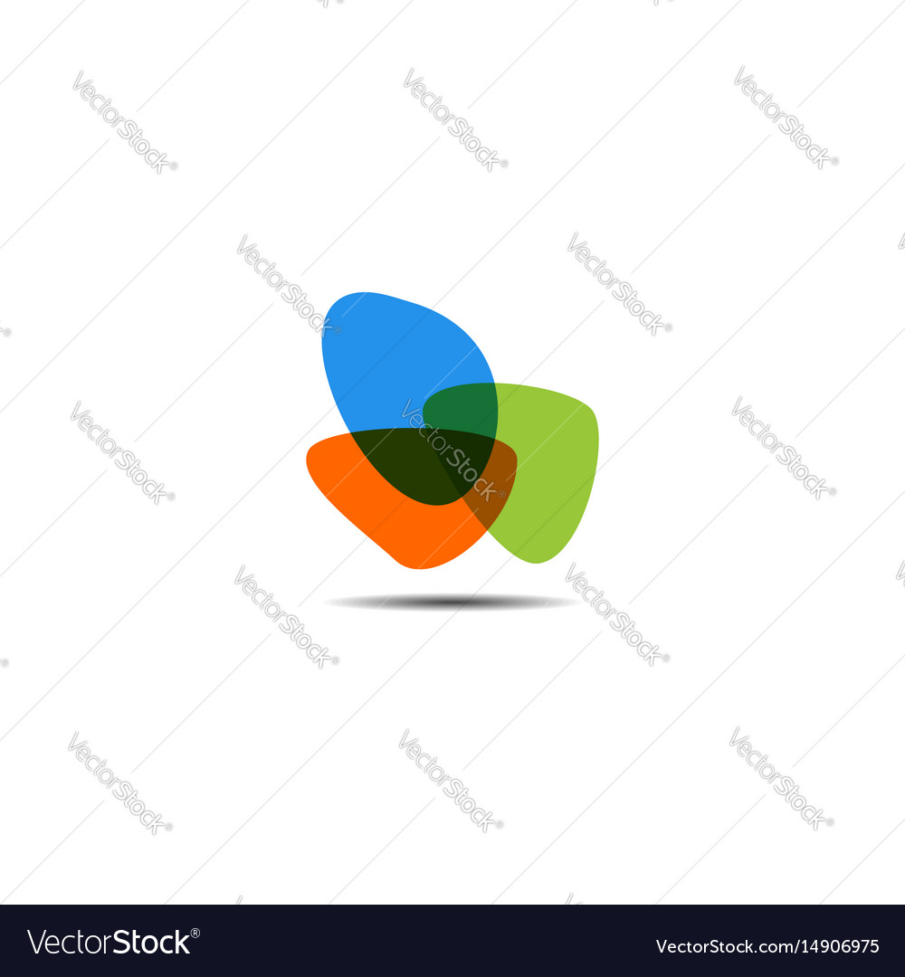Abstract colorful icon element