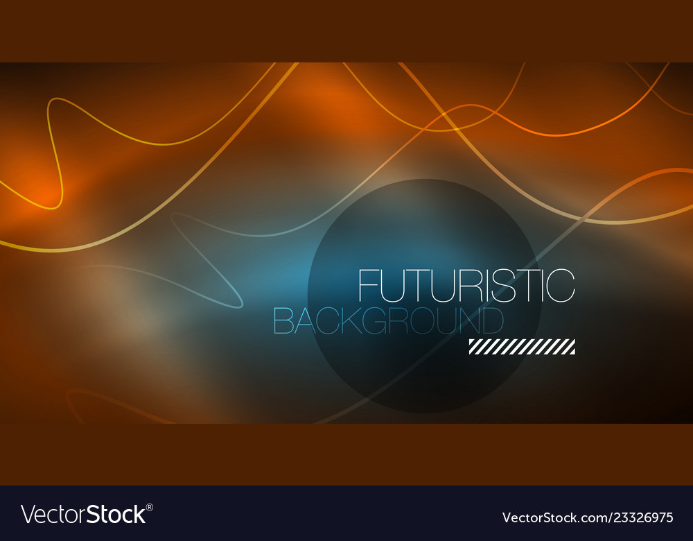 Abstract shiny glowinng color wave design element Vector Image Abstract shiny glowinng color wave design element