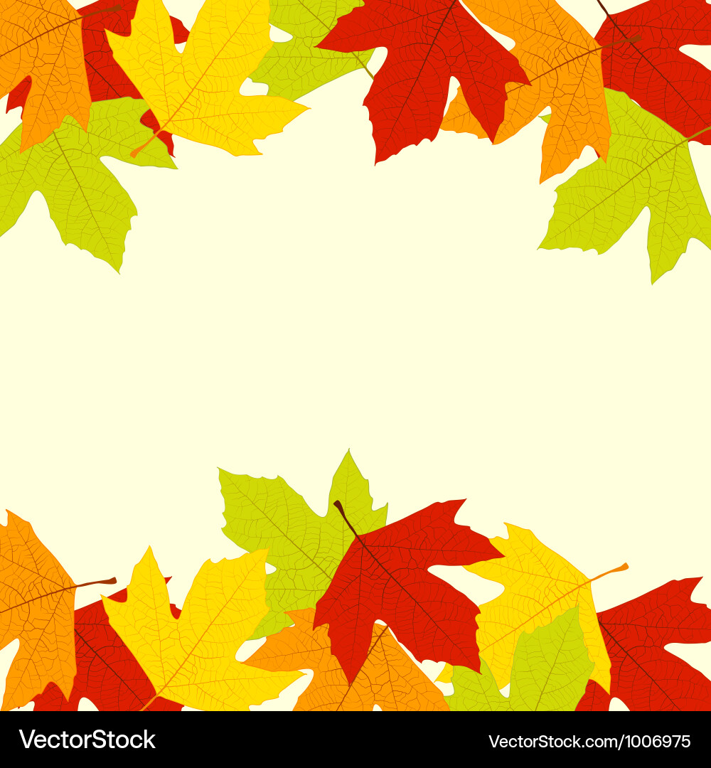 Autumn leaf background Royalty Free Vector Image