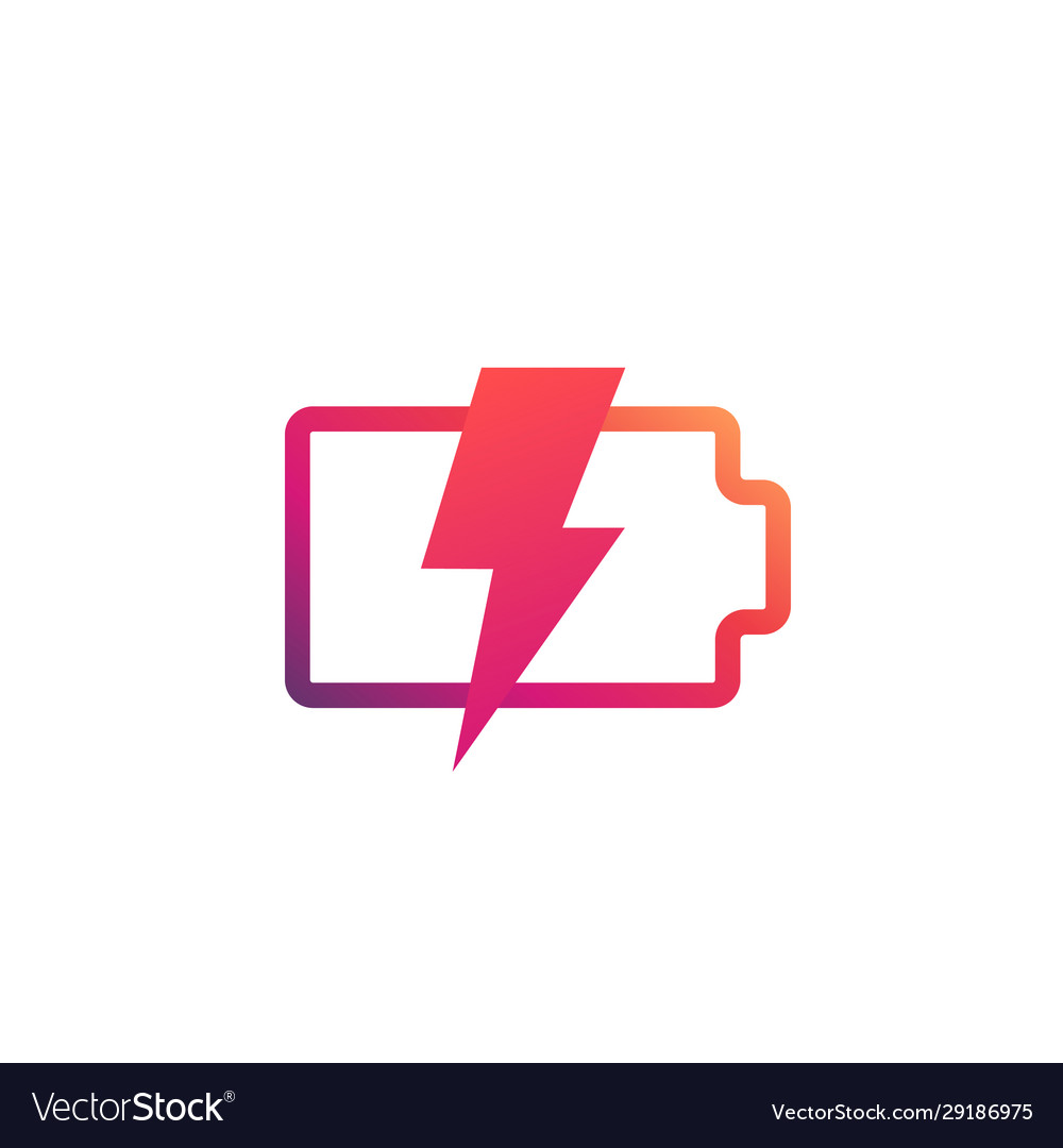 Charging battery indicator icon Royalty Free Vector Image