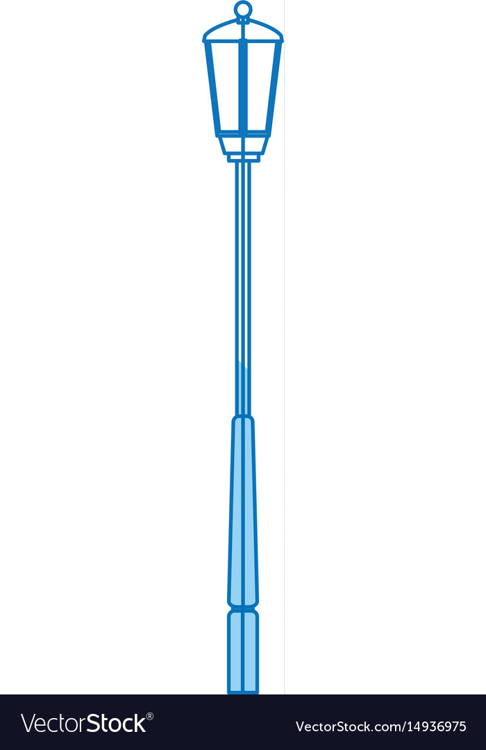 Lamp Post Light Lantern Decoration Vector Image