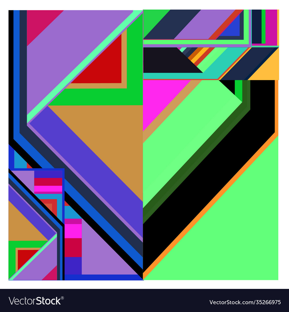 Colorful geometric and curve background pattern