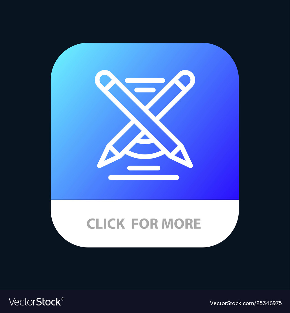 Education pen pencil write mobile app button Vector Image Education pen pencil write mobile app button vector image on VectorStock
