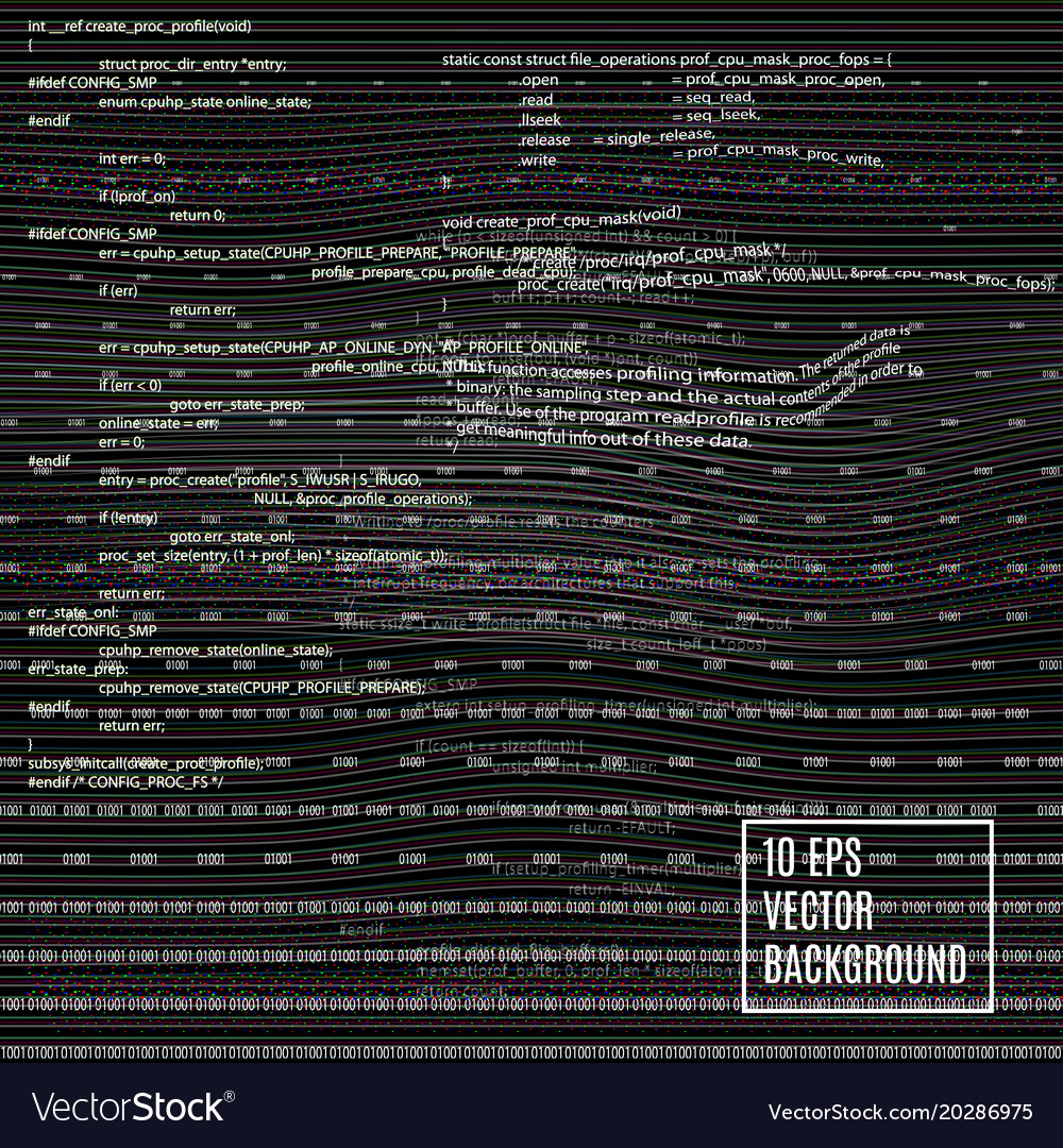 Glitch Cyber Code Background