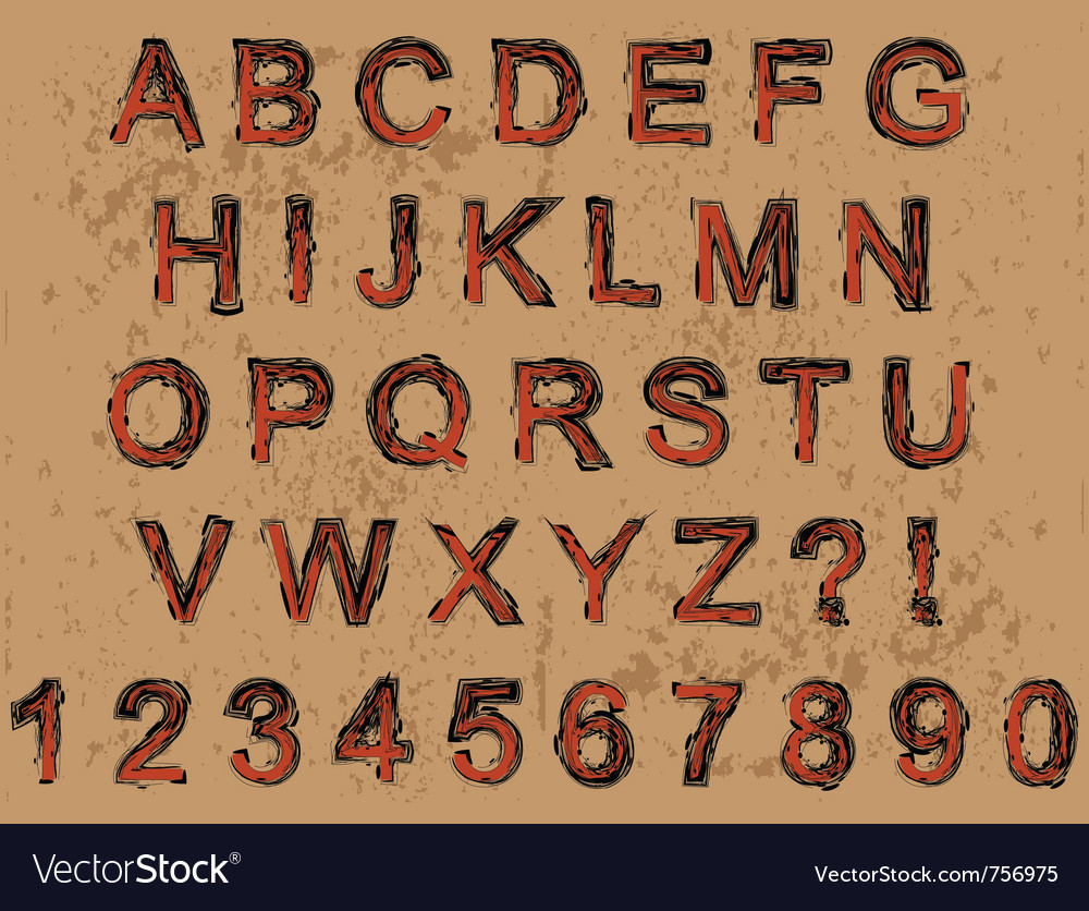 Grunge Script Typography