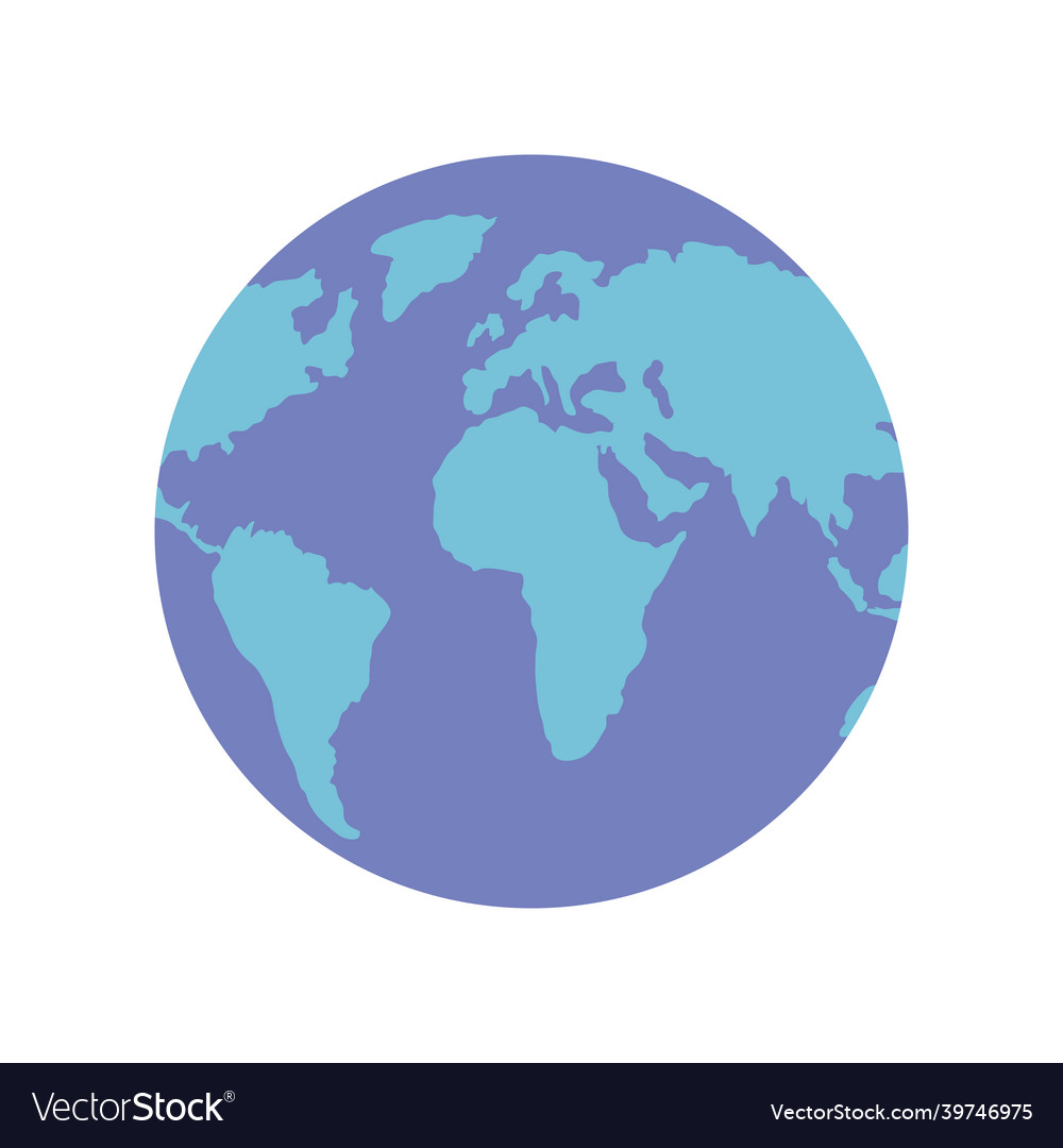 Planet earth map Royalty Free Vector - Planet Earth Map Vector 39746975