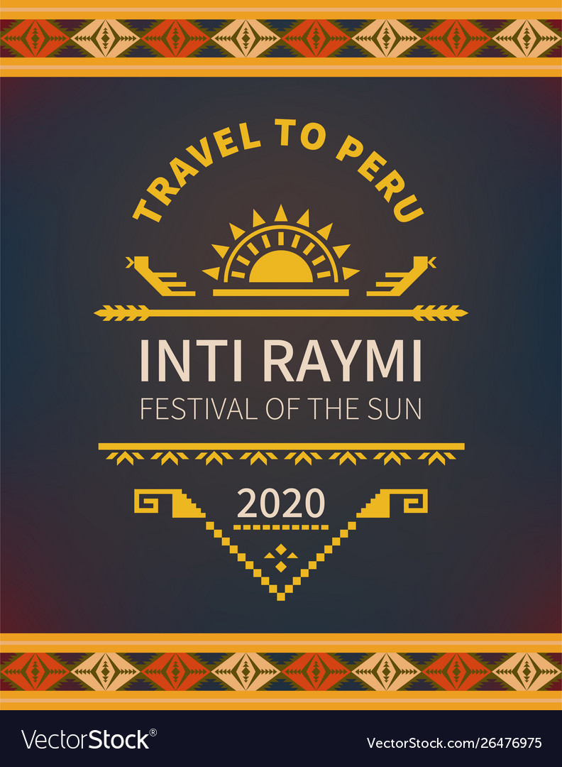 Poster for ancient pagan festival inti raymi