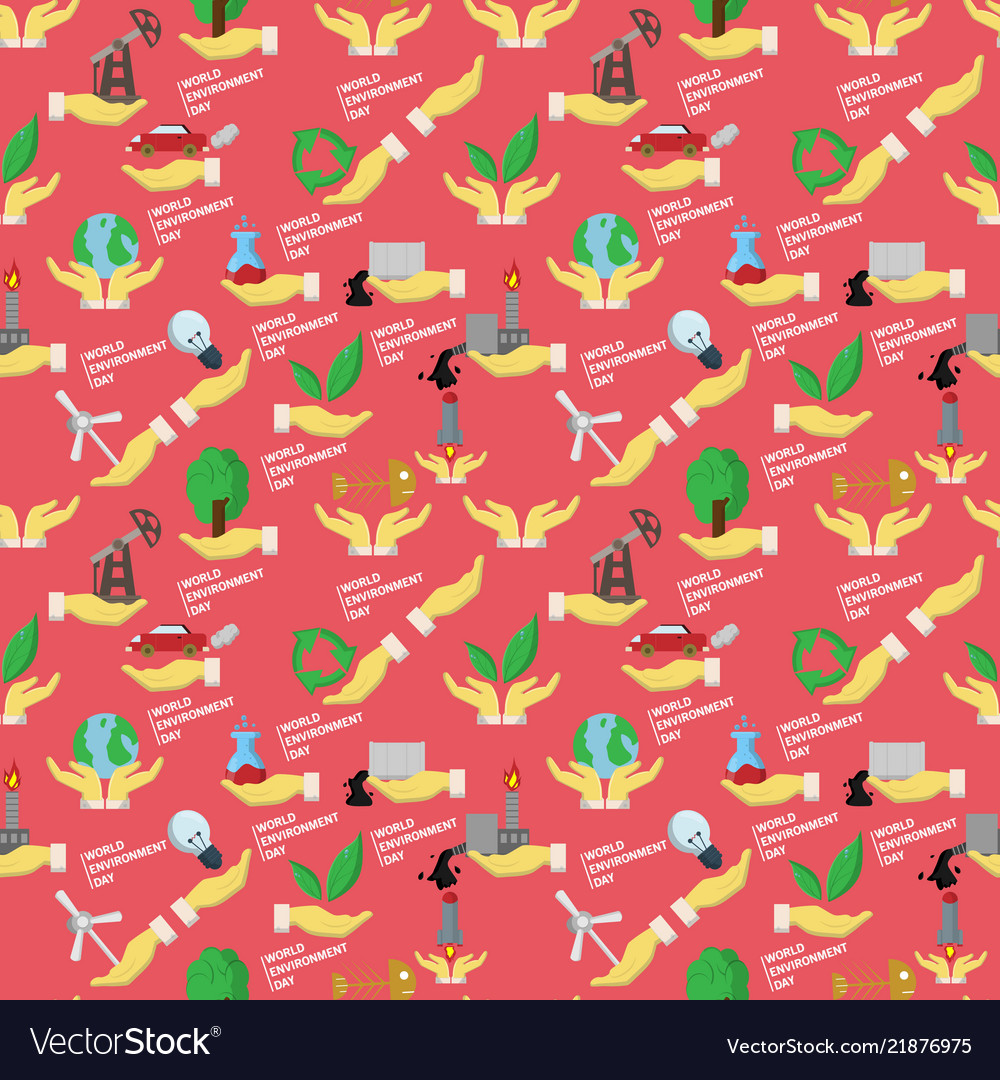 Seamless pattern flat 3 of elements for design