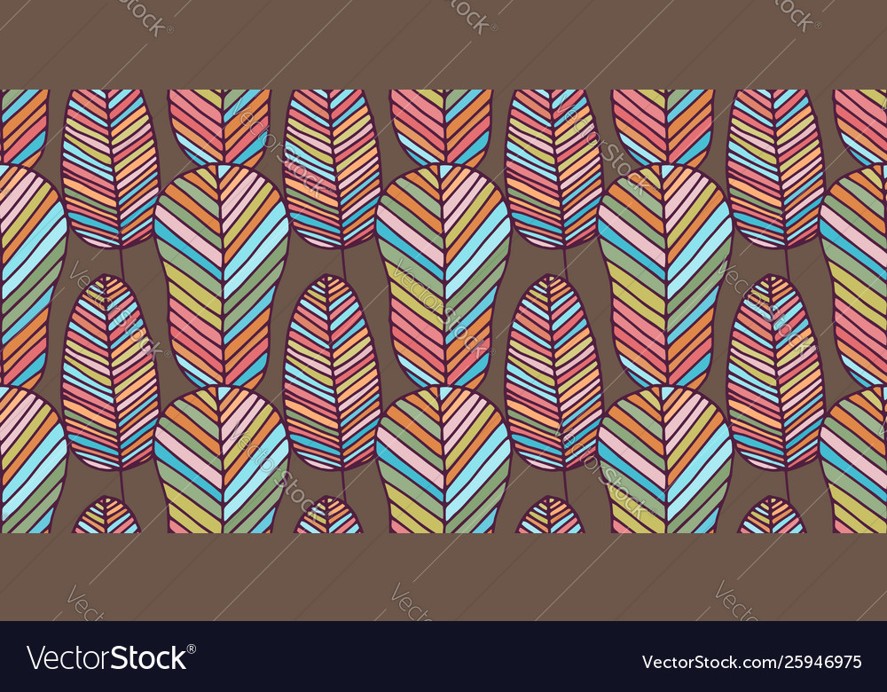 Seamless pattern made colorful feathers vector image Seamless pattern made colorful feathers