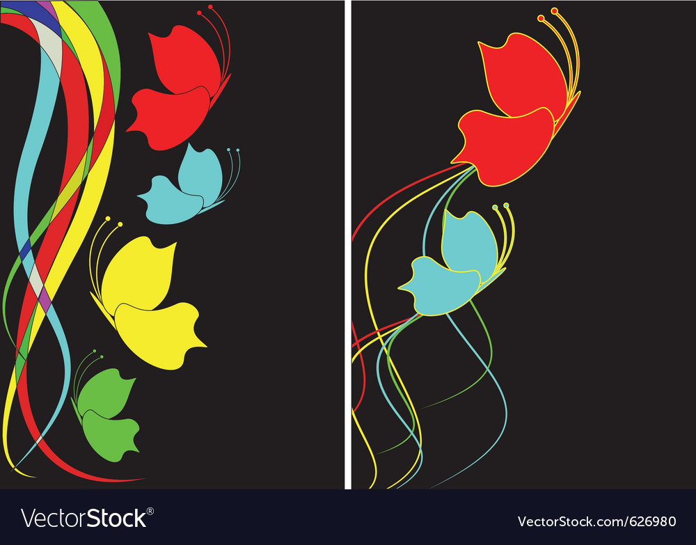 Abstract background from multi-colored butterflies
