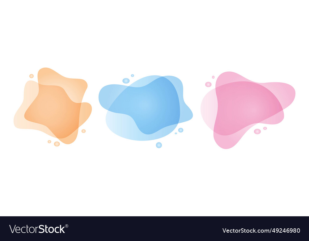 Abstract dynamic gradient graphic elements