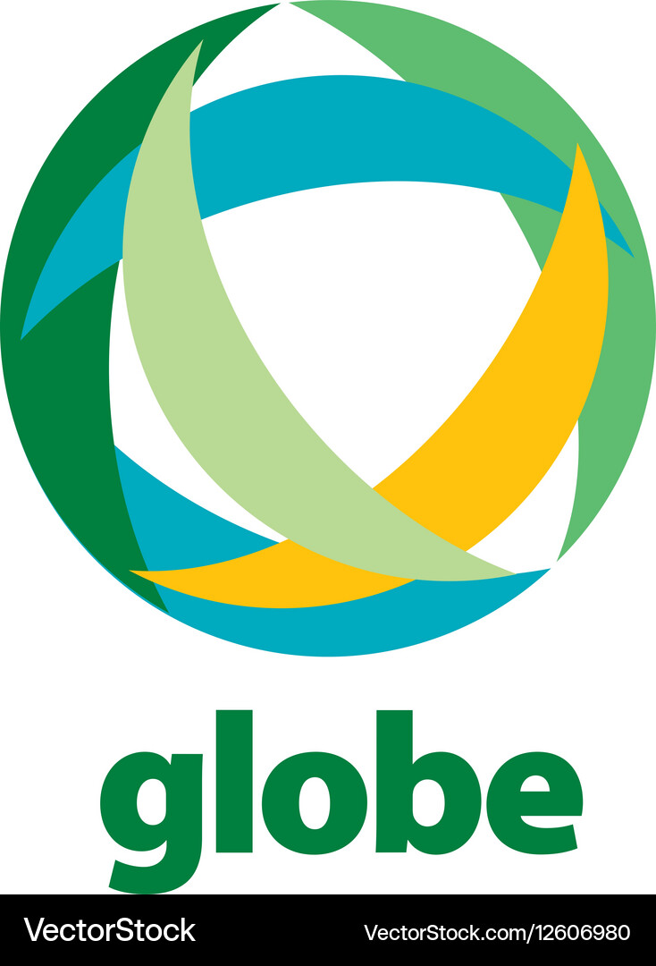 Abstract logo globe Royalty Free Vector Image - VectorStock