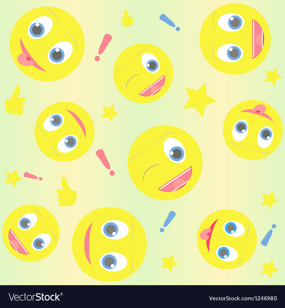 Background with smiles Royalty Free Vector Image