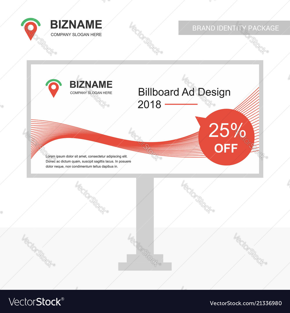Business Bill Board Design mit Logo und kreativ