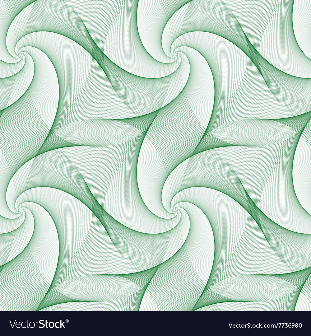 Green abstract repeating fractal pattern design