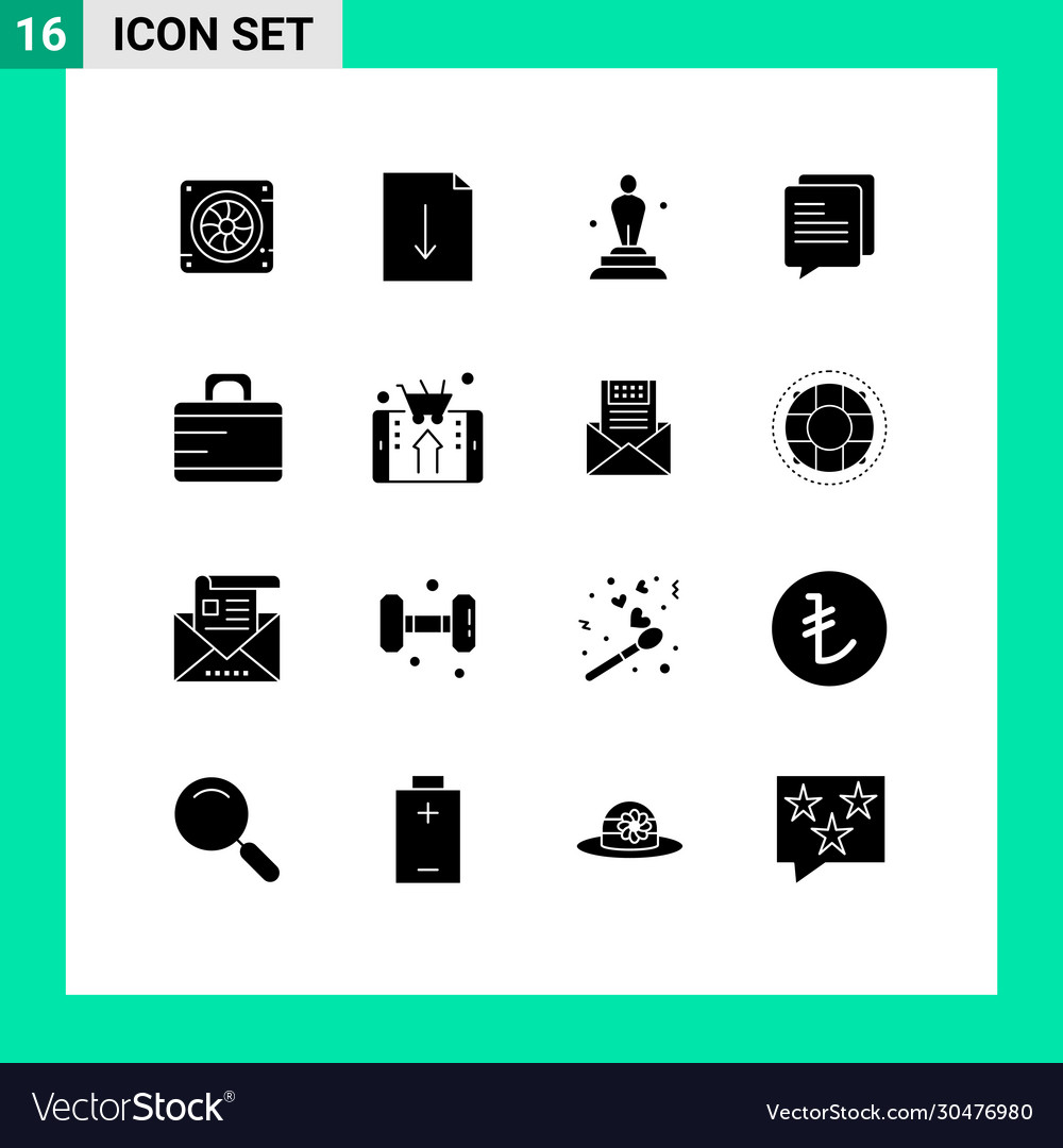 Group 16 solid glyphs signs and symbols