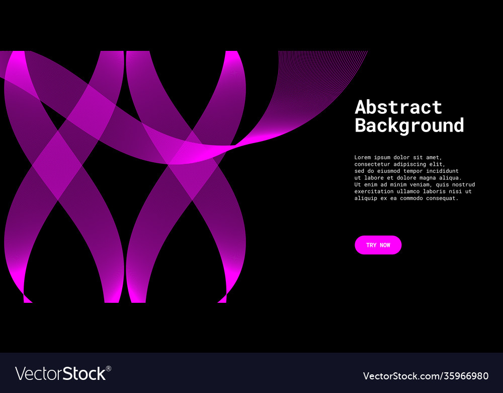 Modern abstract background with wavy lines vector image Modern abstract background with wavy lines
