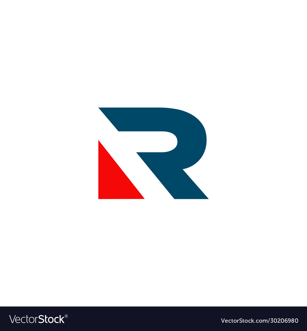 R letter initial icon logo design template Vector Image R letter initial icon logo design template