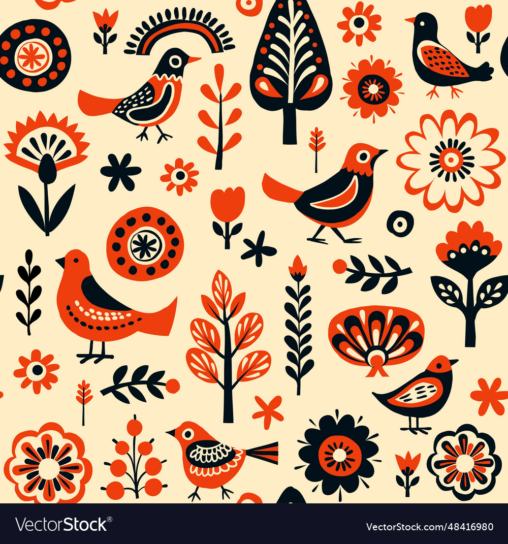 Scandinavian Floral Pattern