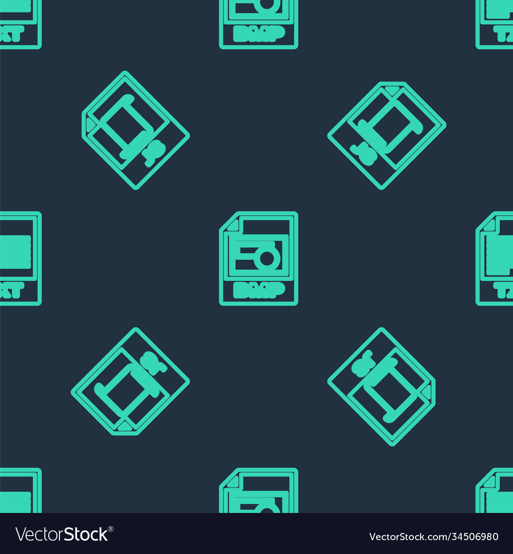 Set line bmp file document js and txt on seamless vector image Set line bmp file document js and txt on seamless
