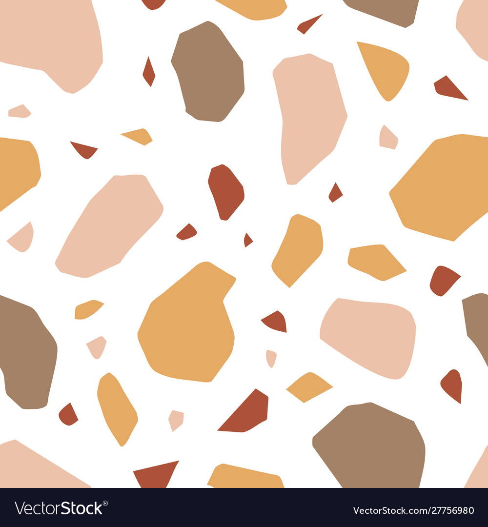 Terrazzo flooring seamless pattern Royalty Free Vector Image