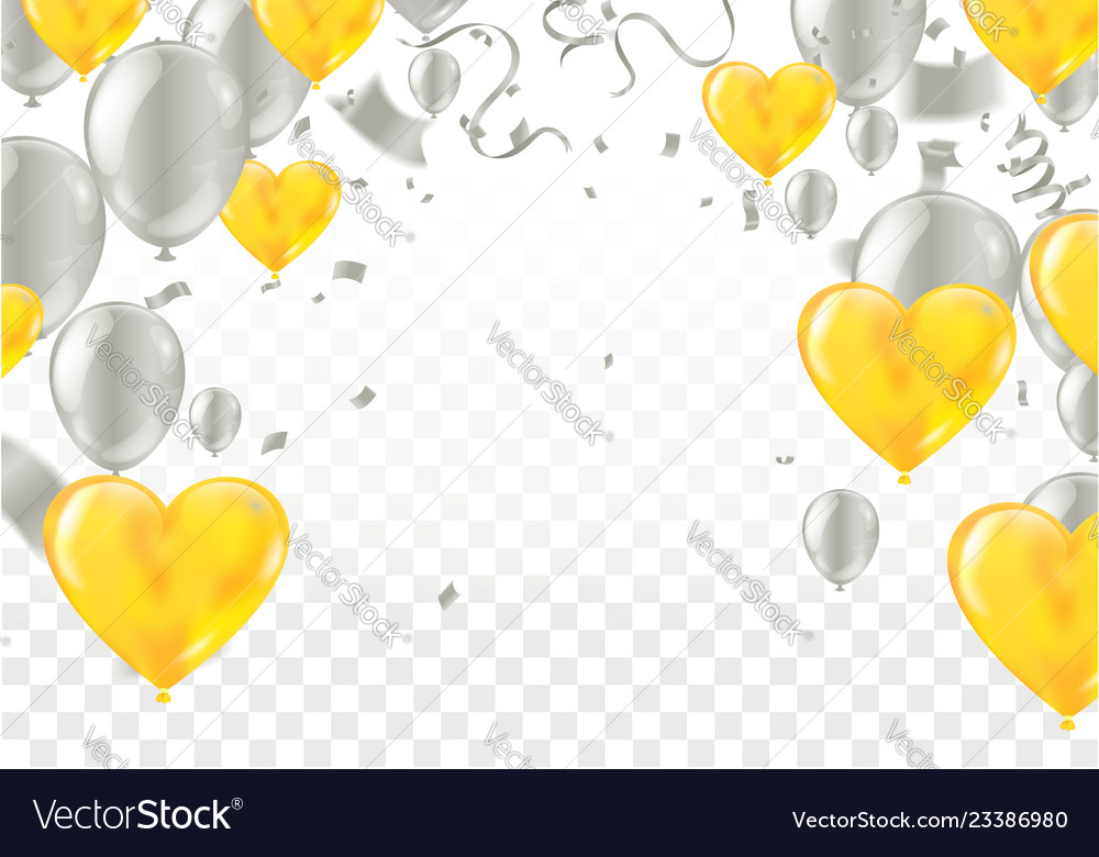 Valentines day template realistic air balloons