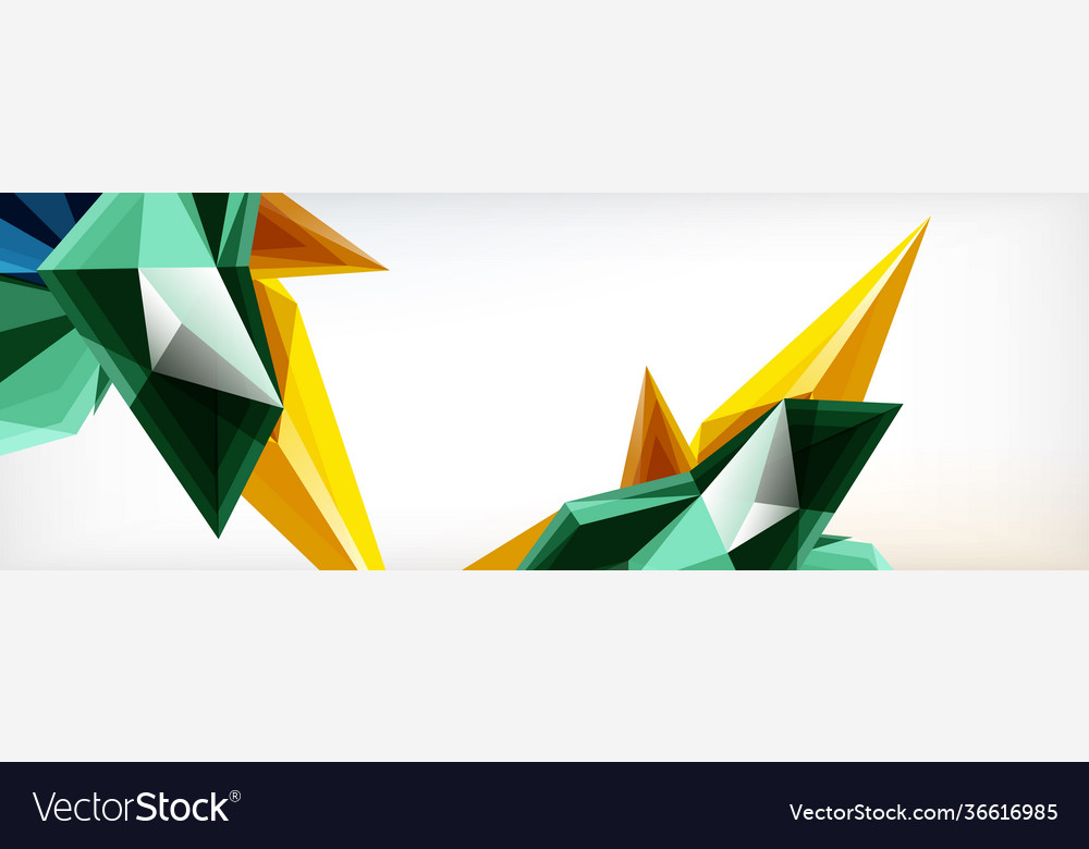 3d triangles and pyramids abstract