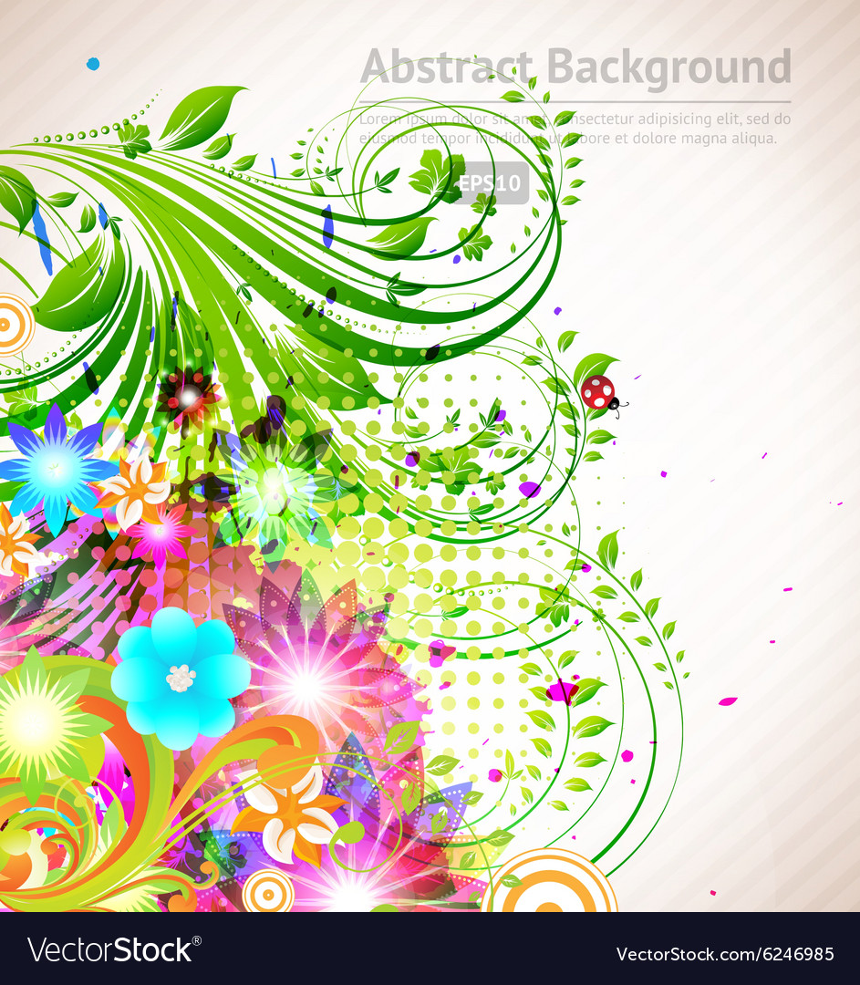 Abstract floral background