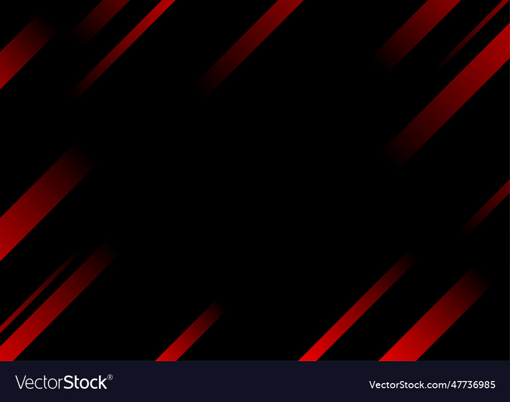 Abstract red line and black background