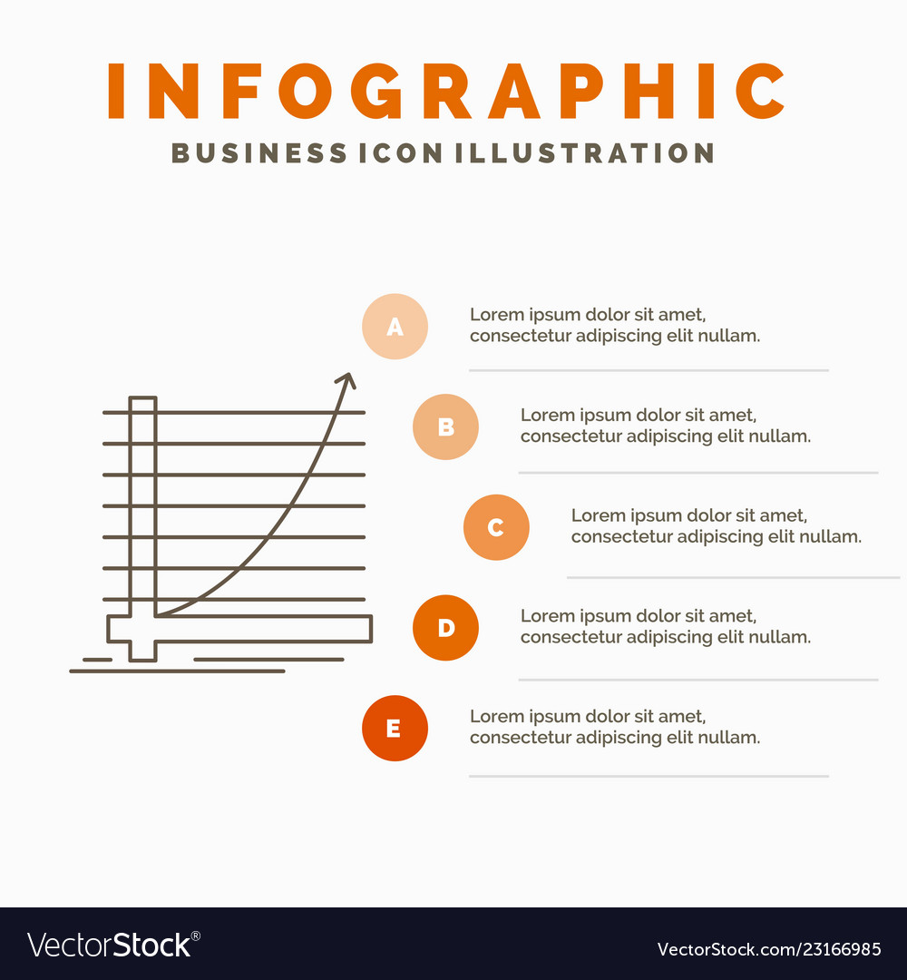 Arrow chart curve experience goal infographics