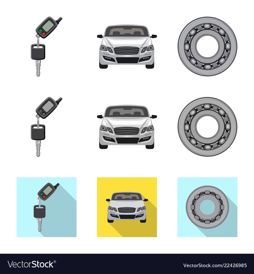 Auto and part icon set